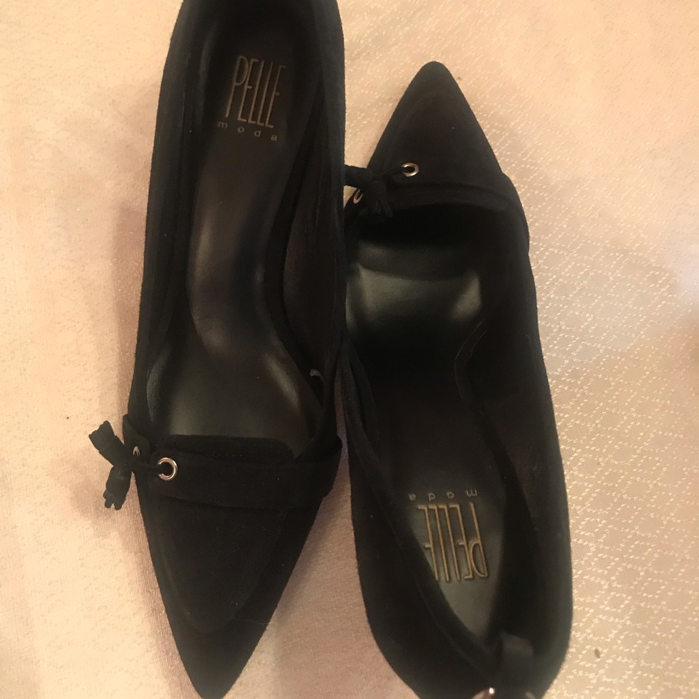 Black Suede Pelle Moda heels